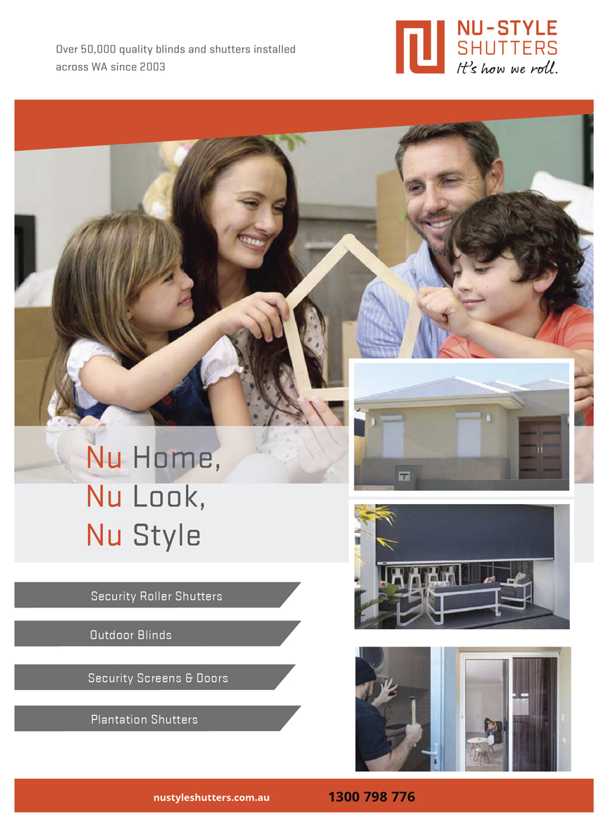 Nu Style Shutters brochure cover (R)